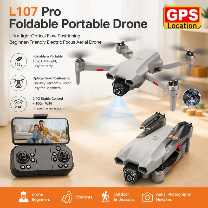 Drone Kit Tricopter - NUEVO Mini Dron Profesional L107 Pro,